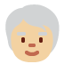 🧓🏼 older person: medium-light skin tone display on Twitter